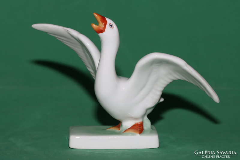 Herend art deco goose + free postage!