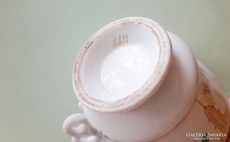 Antique porcelain Art Nouveau old coffee cup 7 cm