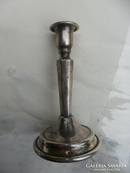 Hungarian sterling silver candle holder