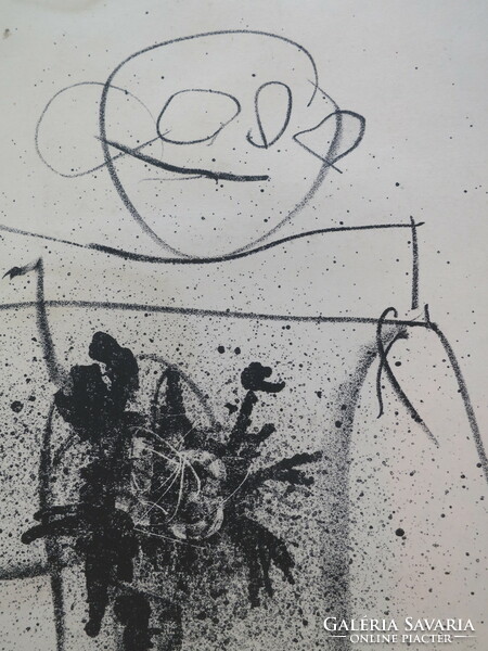 Tamás Menyhárt Menyus (1966-): Smile, lithography, 1997, contemporary