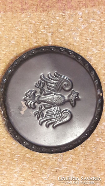 Sas címeres bronzosított falidísz (M3191)