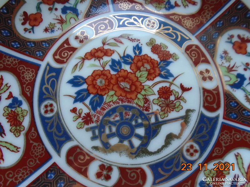 Eiwa kinsei Imari gold brocade hand-painted Japanese plate