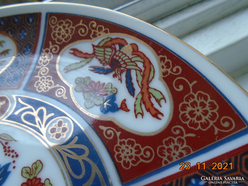 EIWA KINSEI IMARI aranybrokát kézzel festett japán tányér