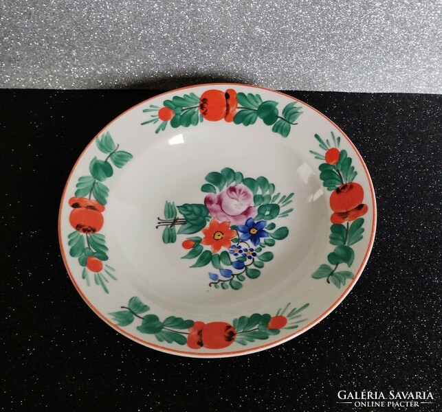 2 Hand-painted ceramic decorative plates from North Korea