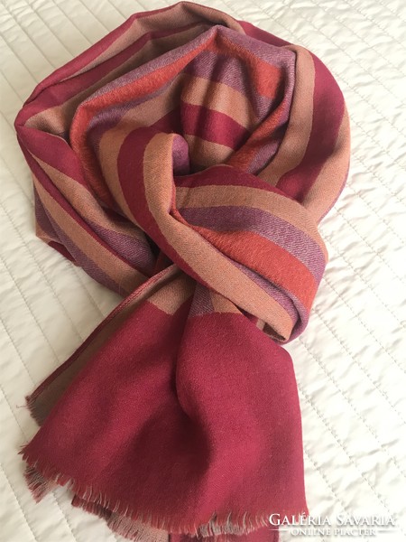 Woolen scarf, handmade piece, eva schreiber design, 200 x 48 cm