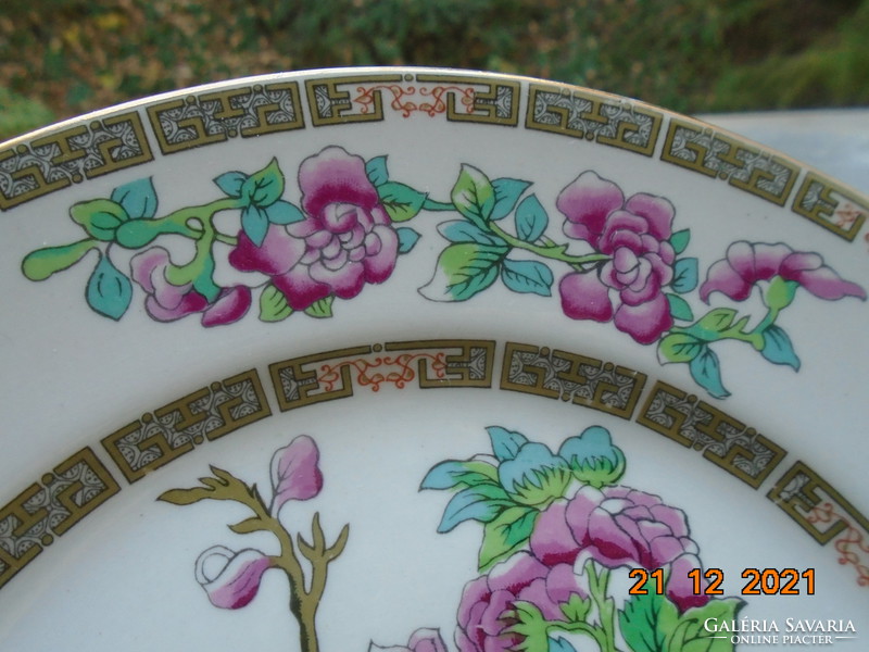 1930 Maddock decorative oriental flower patterned English plate