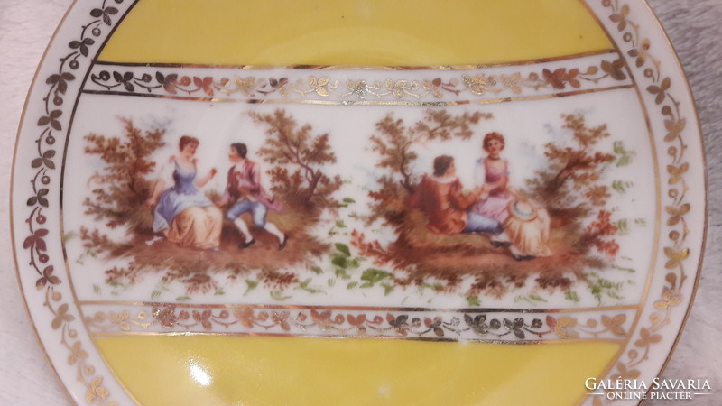 Altwien romantic scene, viable porcelain plate set (m3146)