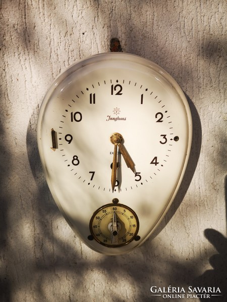Porcelain wall clock junghans, kitchen chime with timer, baking time! Chef's Hour!
