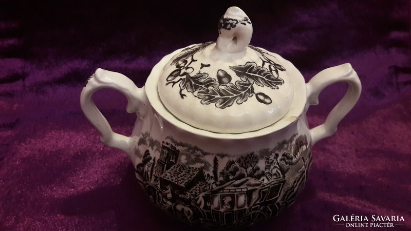 English porcelain sugar bowl 2 (l3226)