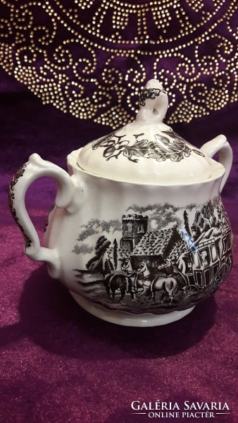 English porcelain sugar bowl 2 (l3226)