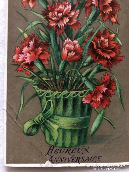 Antik litho képeslap -1909                                        -2.