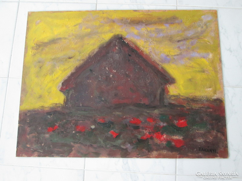 BAKÁNYI GYULA FESTMÉNY 60 X 80 CM