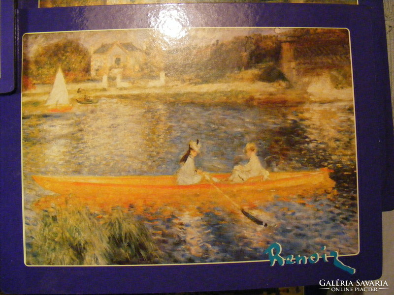 12 db-os tányér és poháralátét készlet Renoir és Monet