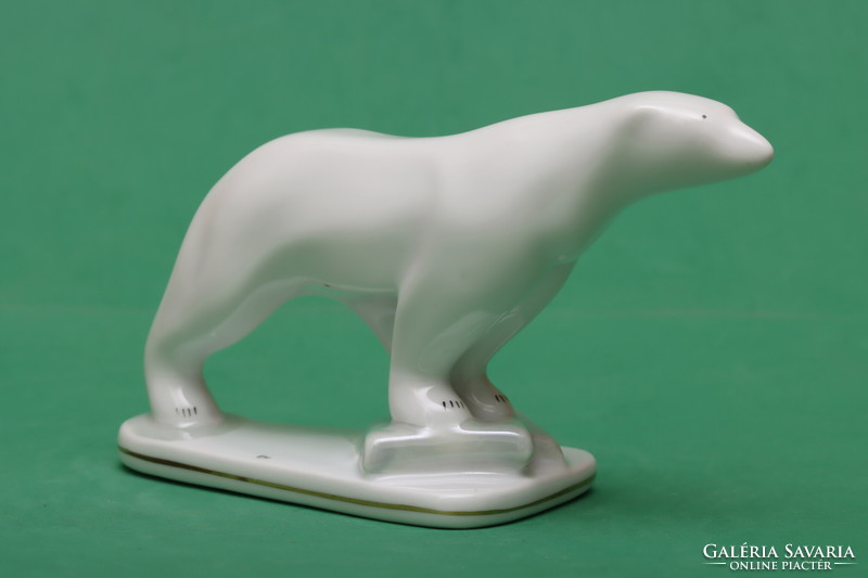 Art deco polar bear walking on an ice board + free shipping!