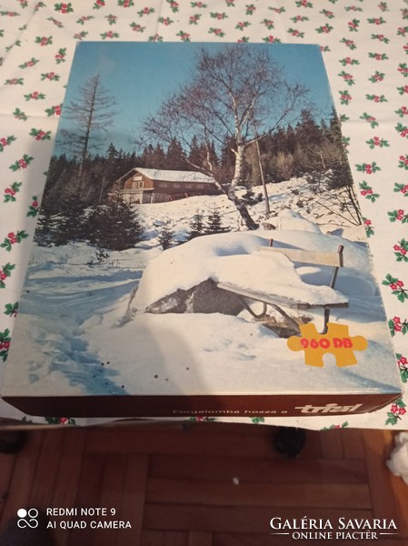 Triál old puzzle winter landscape