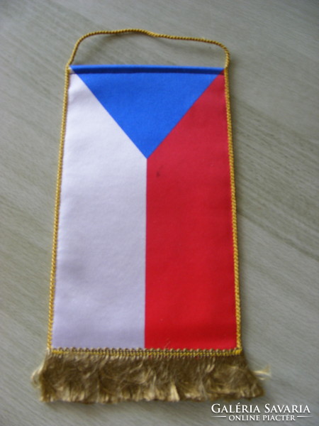 Czech table flag, silver part of Siófok was used dead.