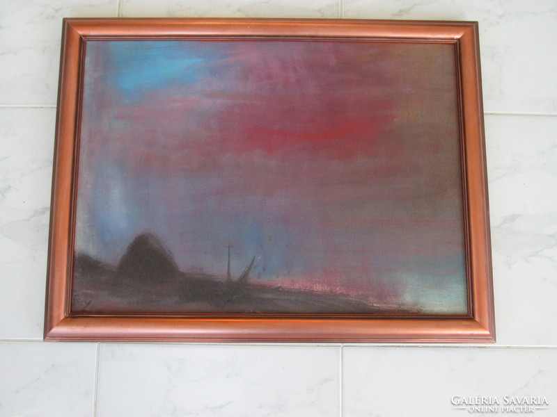 Gyula Bakányi painting 46 x 60 cm framed