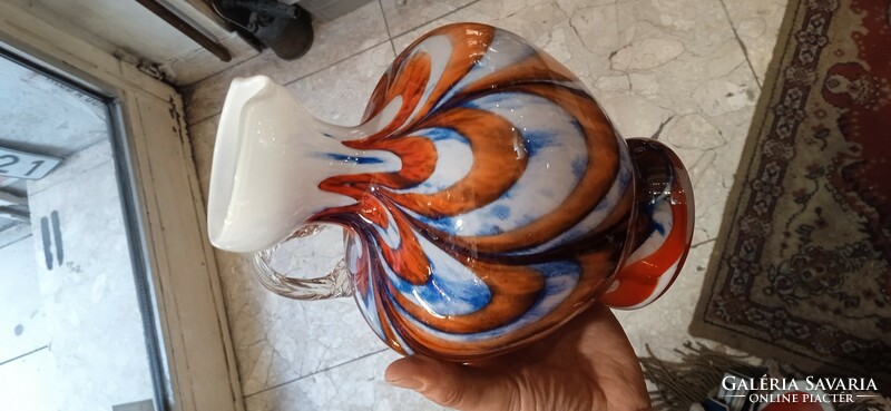Murano glass vase, jug, height 18 c, flawless.