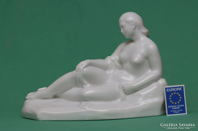 Mihály Dabóczi: resting female nude + free postage!