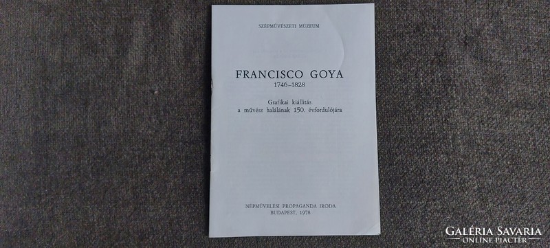 Francisco Goya – 20 Grafikai Reprodukció Hiánytalan !!!