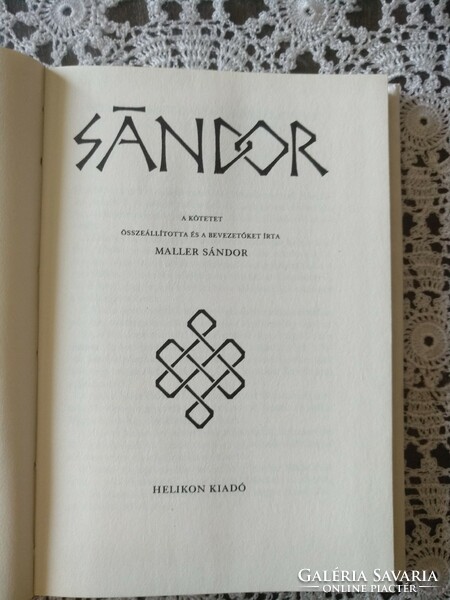 Helikon kiadó: Sándor, névnapi könyv, Alkudható