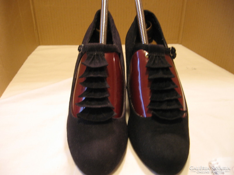New look fekete textilvelúr női cipő Your feet look Georgeus 7/40-es