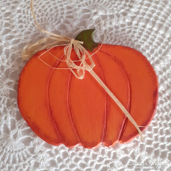 Autumn pumpkin, door ornament, decoration