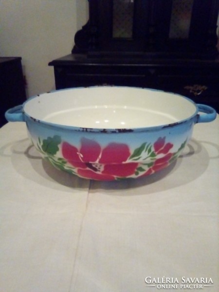 Enamel rose bowl, Budafok