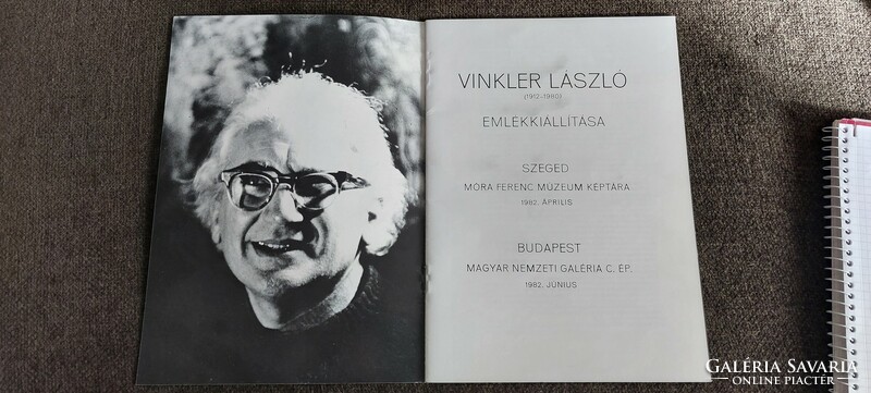 1982 commemorative exhibition of László Vinkler – booklet