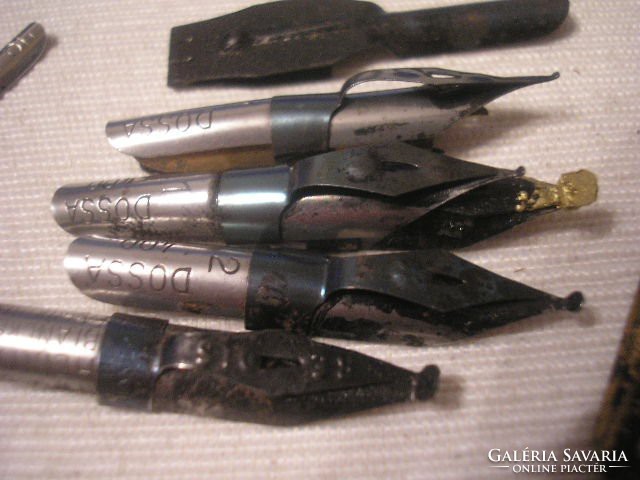 N3 retró tollhegyek 13 db Páris  Victor Emanuel  jelzésű fém tokban ritkaság eladó
