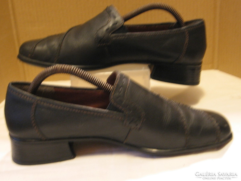 Fekete Reflexan kényelmi bőr női cipő 37-es