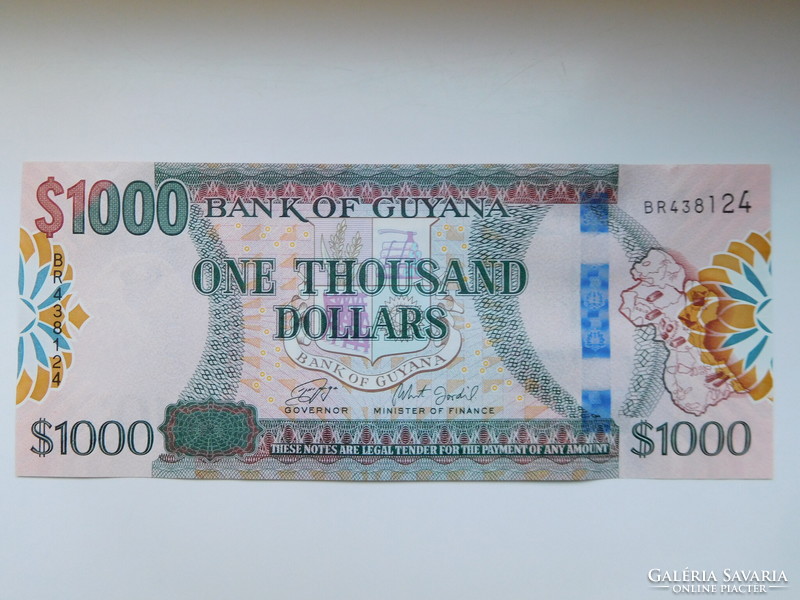 Guyana  1000 dollár 2019 UNC