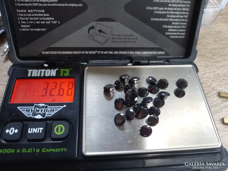Beautiful!!! Black lab diamond/ moissanite from India 1 ct guaranteed!