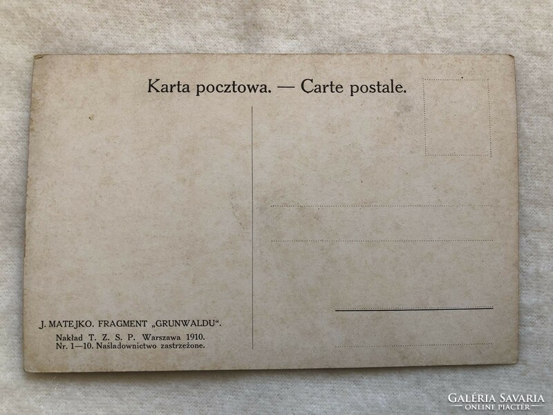 Antik, régi képeslap - Postatiszta                                     -2.