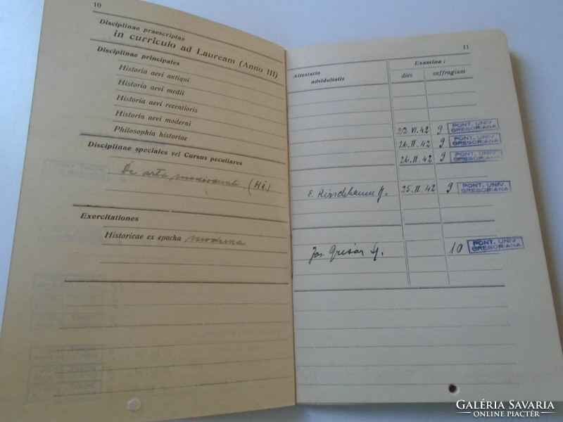 Za404.5 Mór - dr. P. Frey French hyacinth - Hyacinthus Mór - documents 1939 Gregorian University Rome