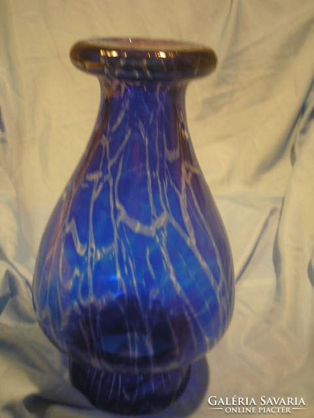 N19 tailor Elizabeth glass artist Mácsy award-winning huge floor vase flawless rarity as a gift