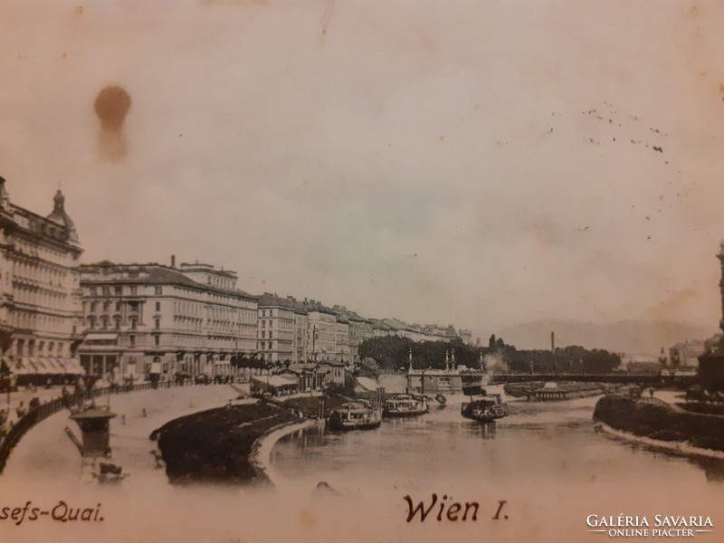 Régi képeslap 1901 Bécs Wien fotó levelezőlap