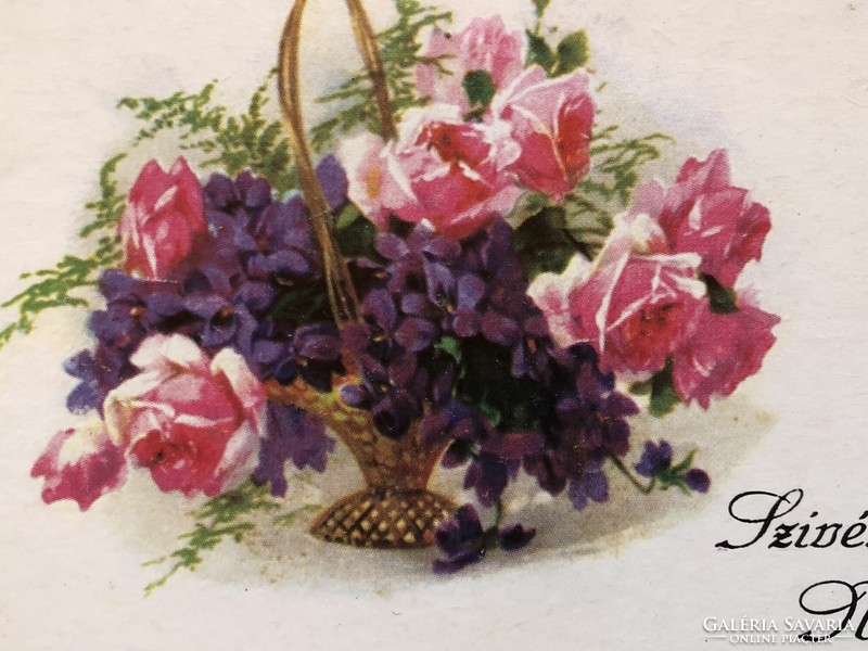 Floral postcard -2.