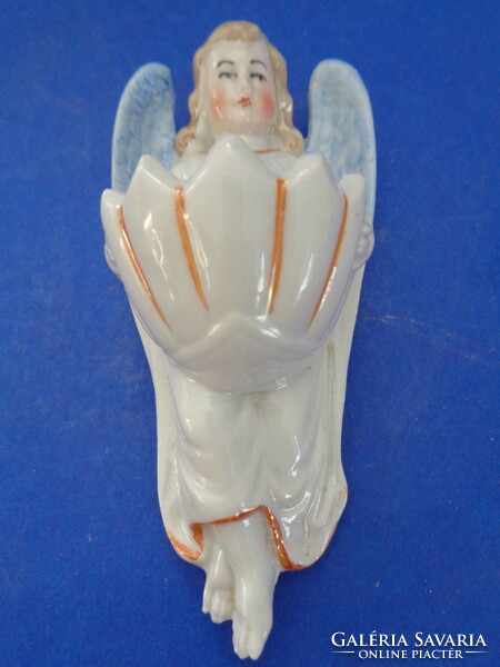 Antique angelic holy water container