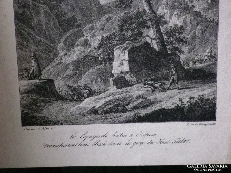 Bacler d'Albe festő és G.Engelmann litográfiája