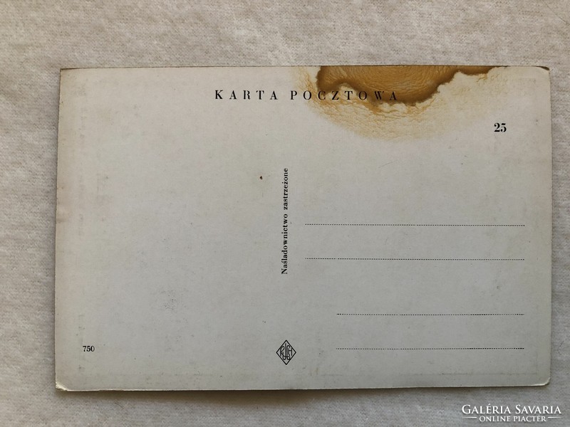 Antik, régi képeslap - Postatiszta                                    -2.