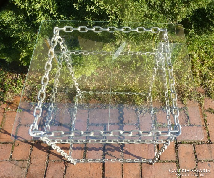 Loft design table / iron chain.