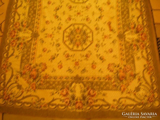 N2 Barokk ritkaság restaurálandó takaró v. falvédő 175 X 130 cm  kb: 130-éves