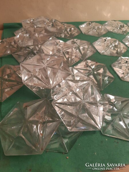 36 polished glass chandelier parts