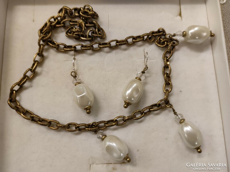 Silver bronze necklace-necklace (silpada)
