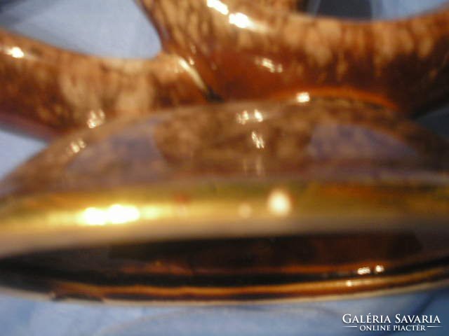 N24 Zsolnay high flame eosine antique 1927 design designed artistic gilded candle holder