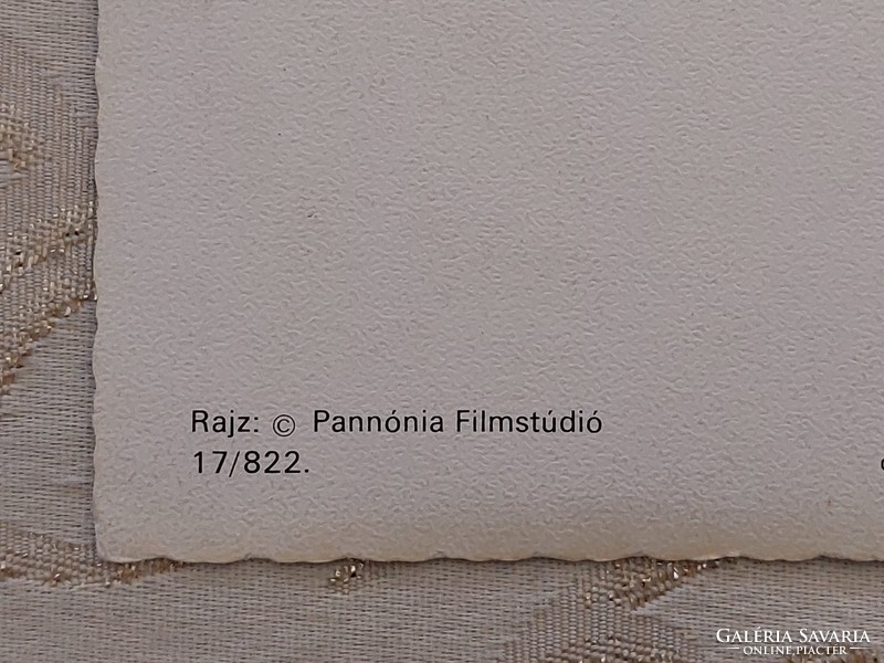 Retro képeslap Vuk 1981 Pannónia Filmstúdió régi levelezőlap