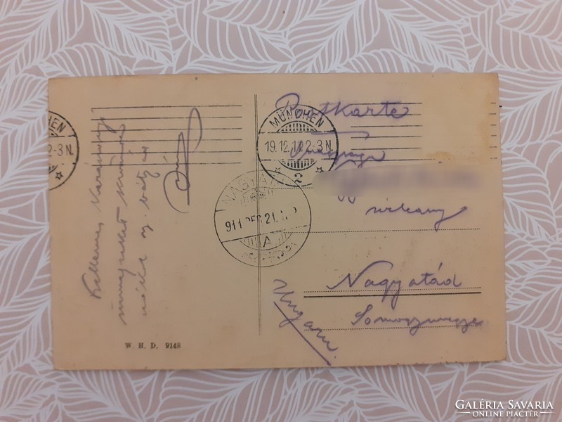Régi képeslap 1911 München fotó levelezőlap