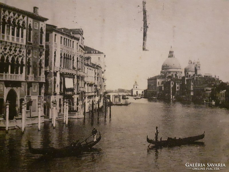 Régi képeslap 1924 Venezia Velence fotó levelezőlap