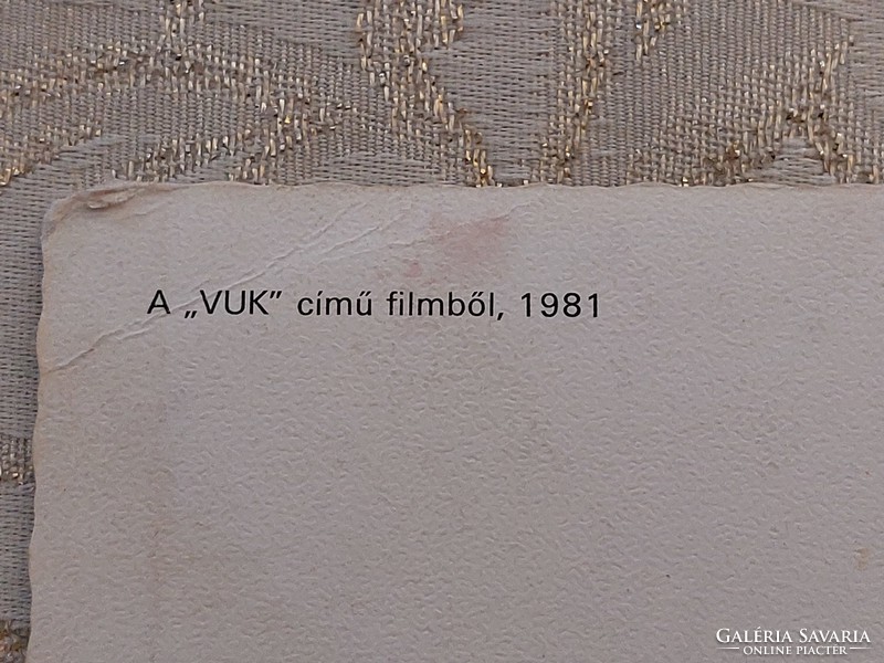 Retro képeslap Vuk 1981 Pannónia Filmstúdió régi levelezőlap